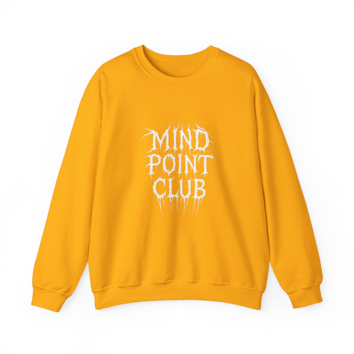 Black t-shirt featuring the white text "PINK PONY CLUB" in a gothic, distressed font. The text has a dripping effect. The shirt is a classic crew neck design. - alternate angle 3, merchandise