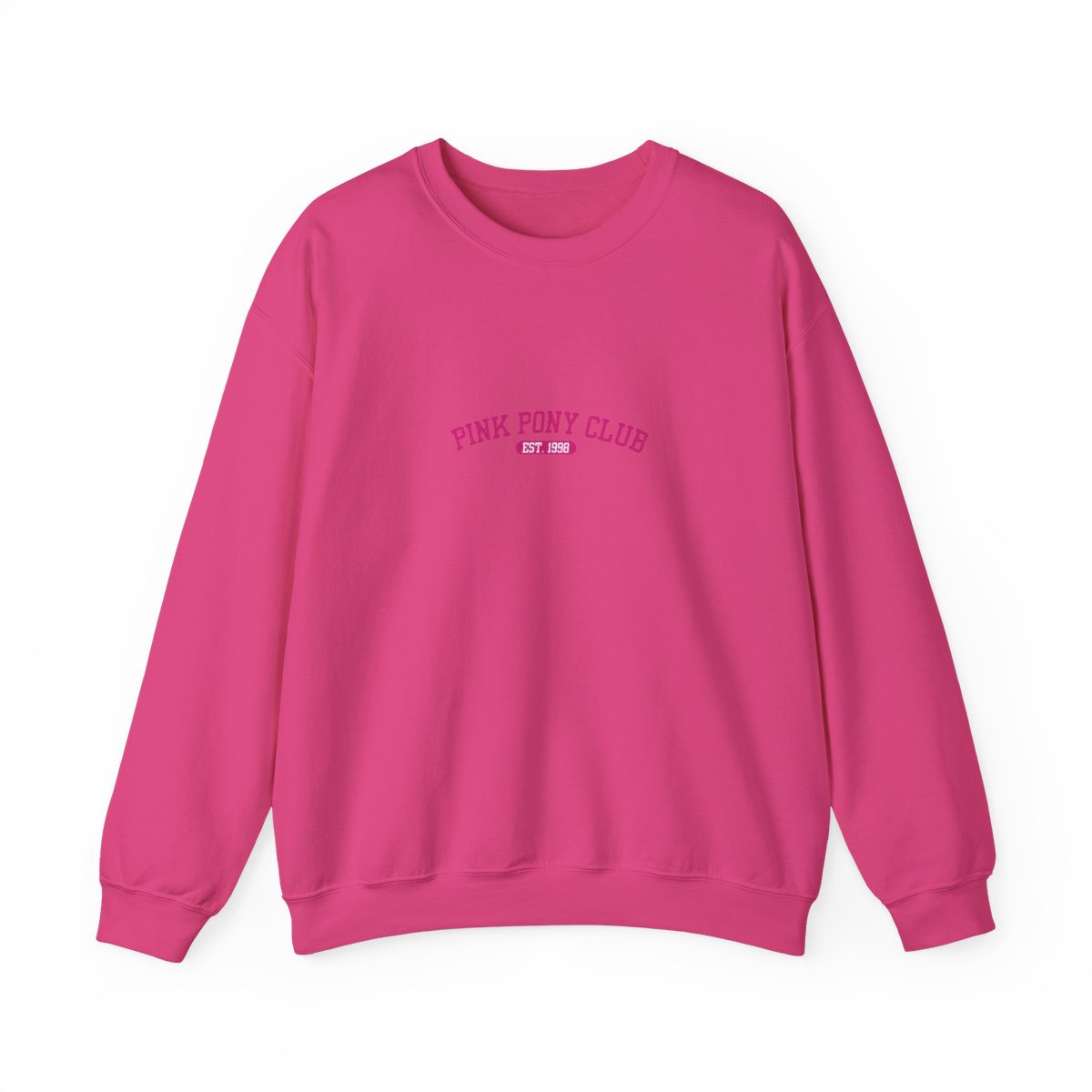 White Hoodies with a pink graphic that says "PINK PONY CLUB EST. 1998" - alternate angle 2, merchandise