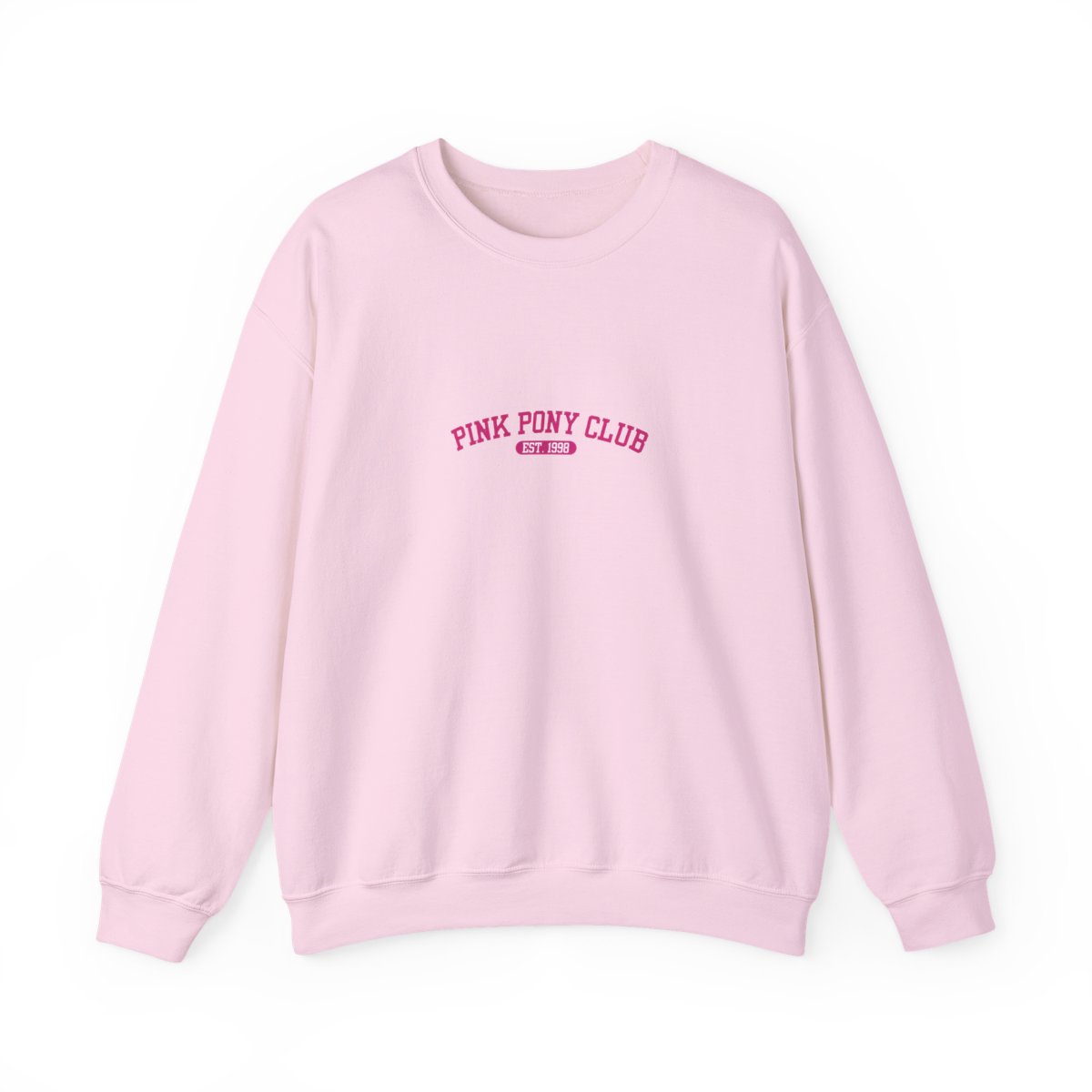 White Hoodies with a pink graphic that says "PINK PONY CLUB EST. 1998" - alternate angle 2, merchandise