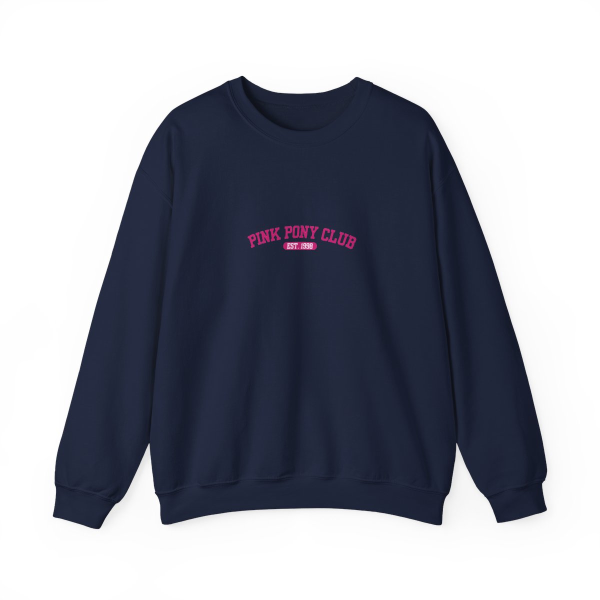 White Hoodies with a pink graphic that says "PINK PONY CLUB EST. 1998" - Official Sweatshirts merchandise