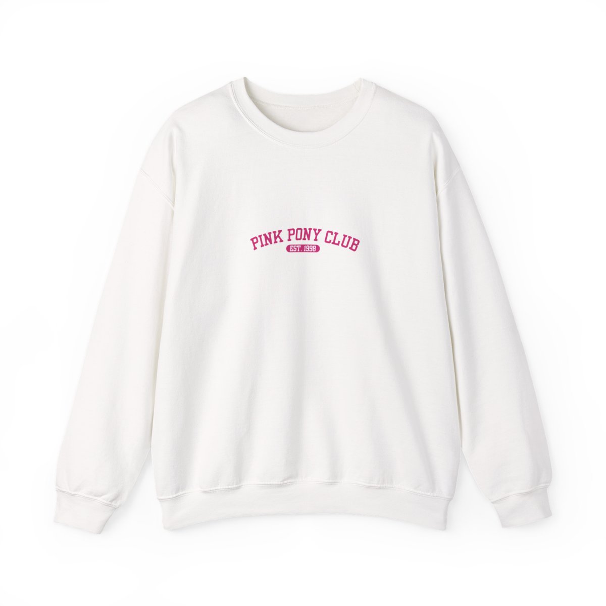 White Hoodies with a pink graphic that says "PINK PONY CLUB EST. 1998" - alternate angle 4, merchandise