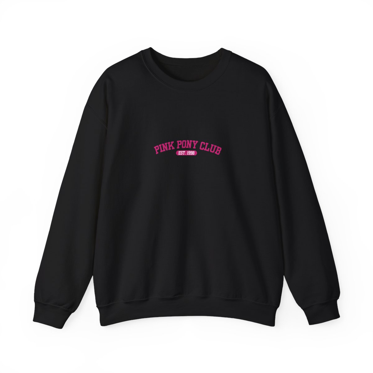 White Hoodies with a pink graphic that says "PINK PONY CLUB EST. 1998"