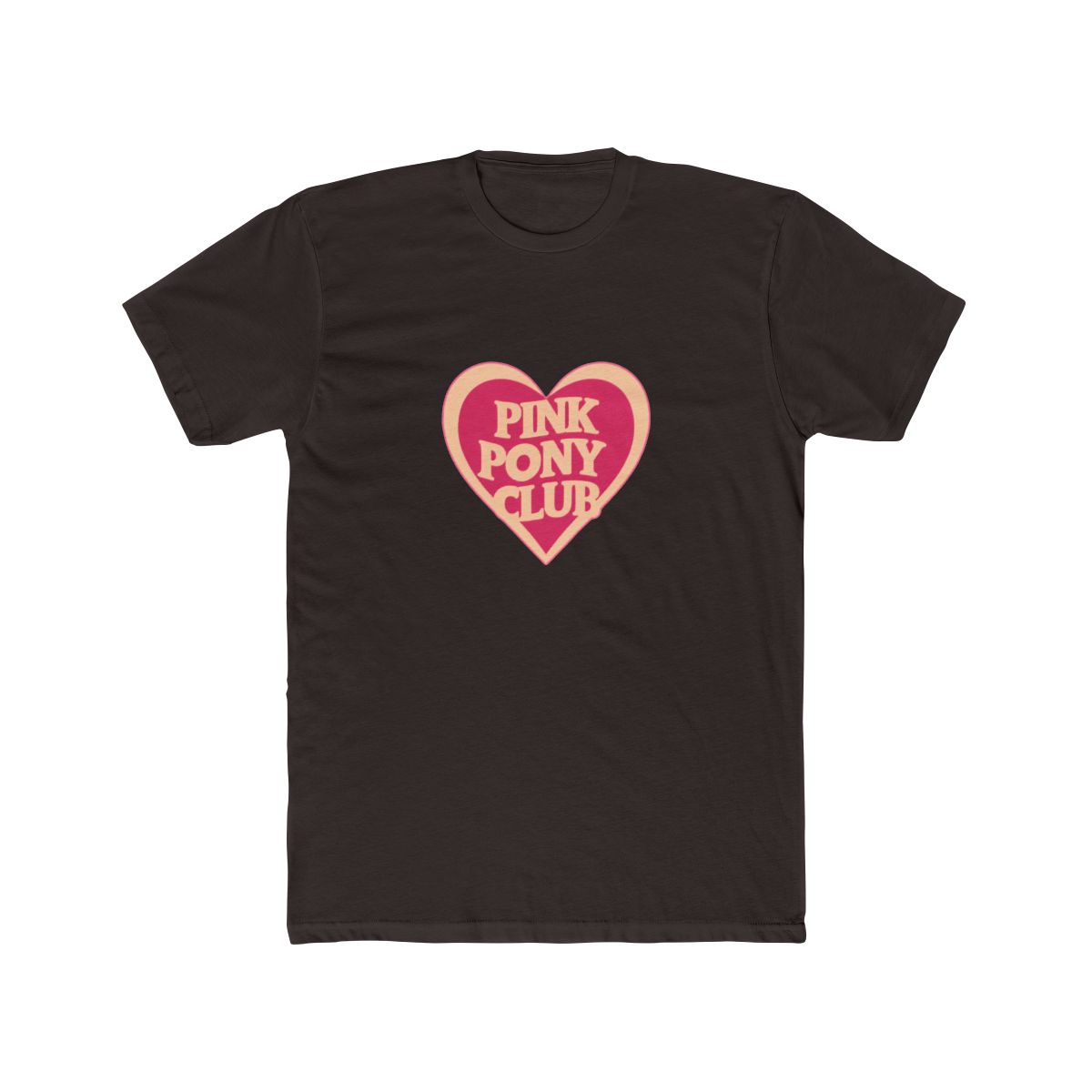 pink pony club love shape T Shirt - alternate angle 3, merchandise