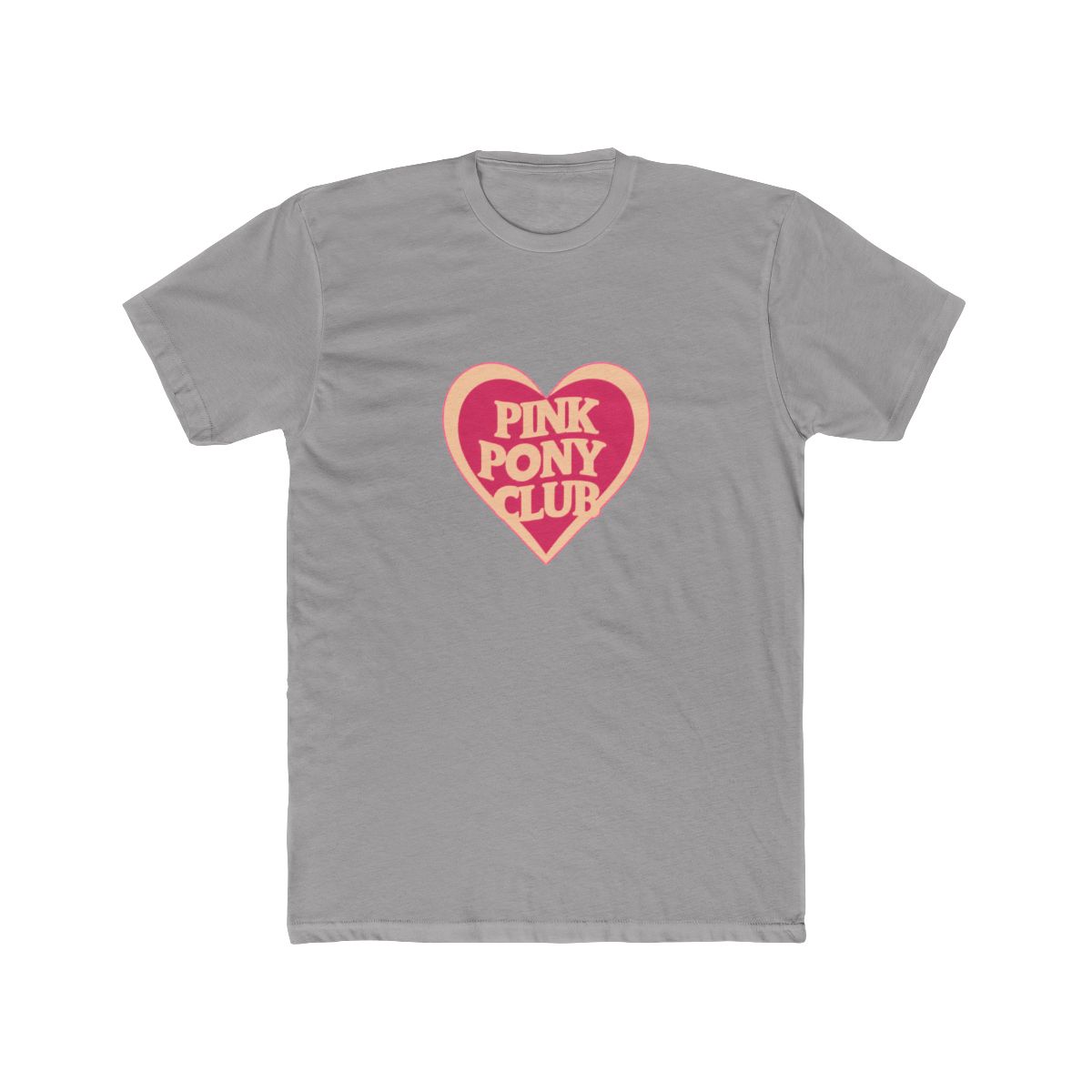 pink pony club love shape T Shirt - alternate angle 2, merchandise