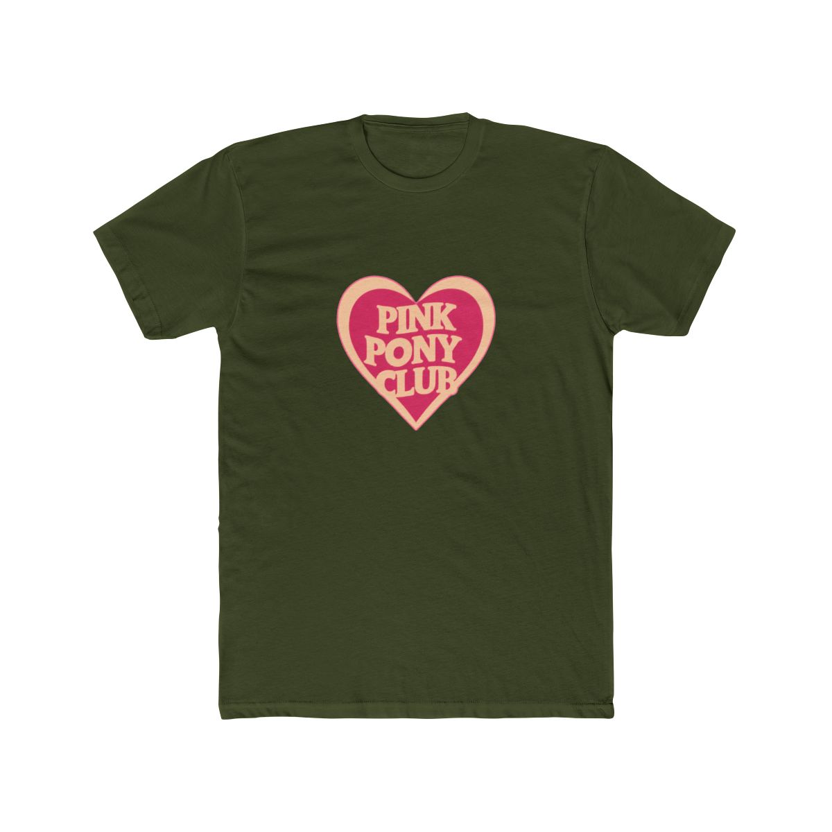 pink pony club love shape T Shirt - alternate angle 2, merchandise
