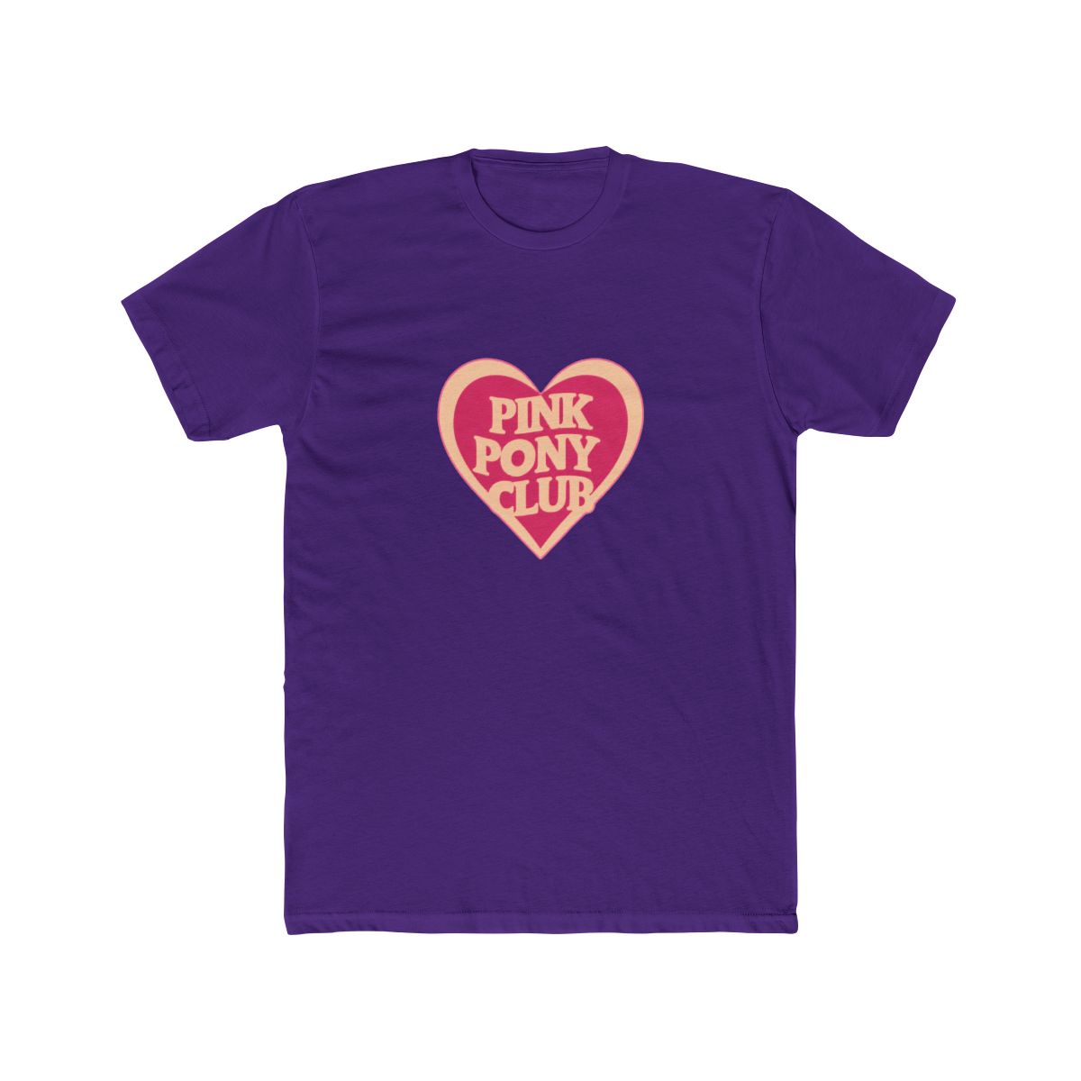 pink pony club love shape T Shirt - alternate angle 3, merchandise