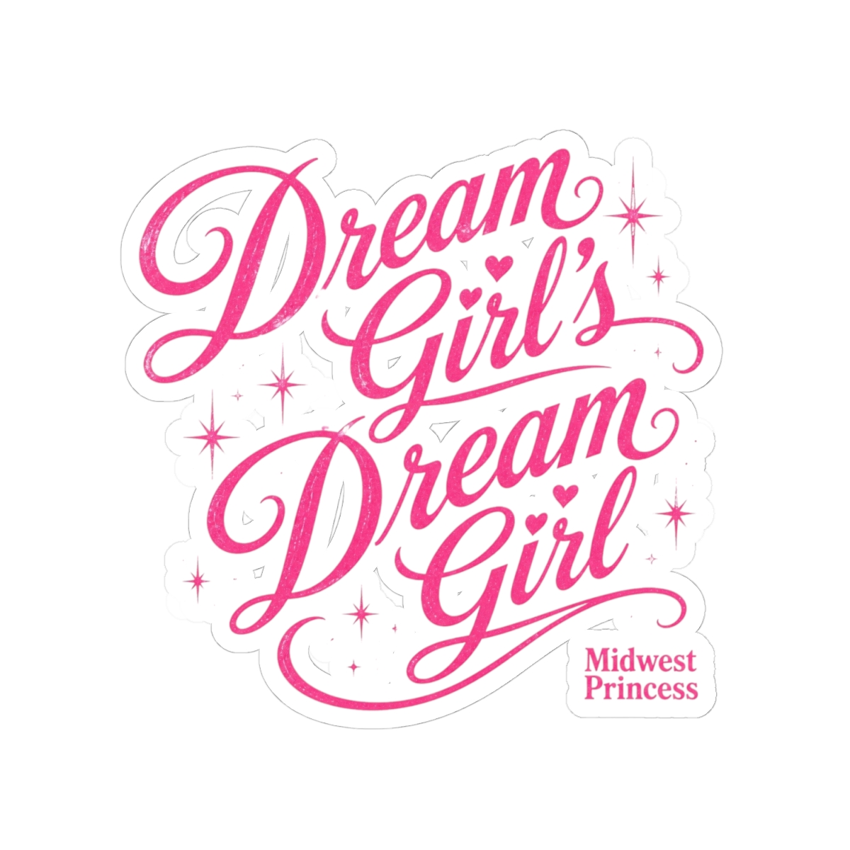 Chappell Roan "Dream Girl" Sticker - alternate angle 2, merchandise