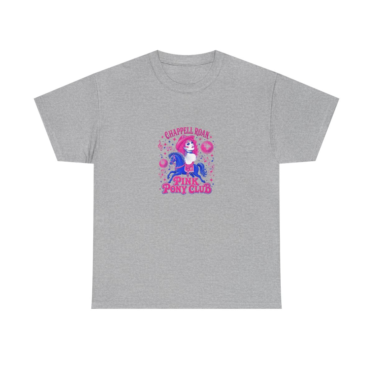 Chappell Roan "Pink Pony Club." Unisex Tee - alternate angle 4, merchandise