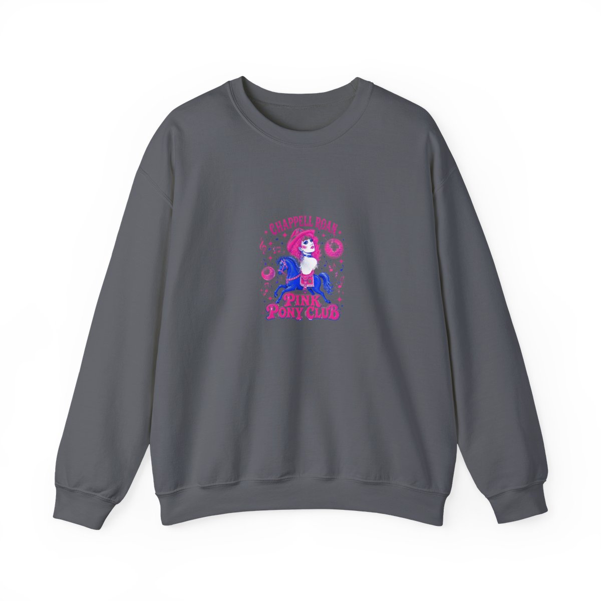 Chappell Roan "Pink Pony Club." Crewneck - alternate angle 5, merchandise