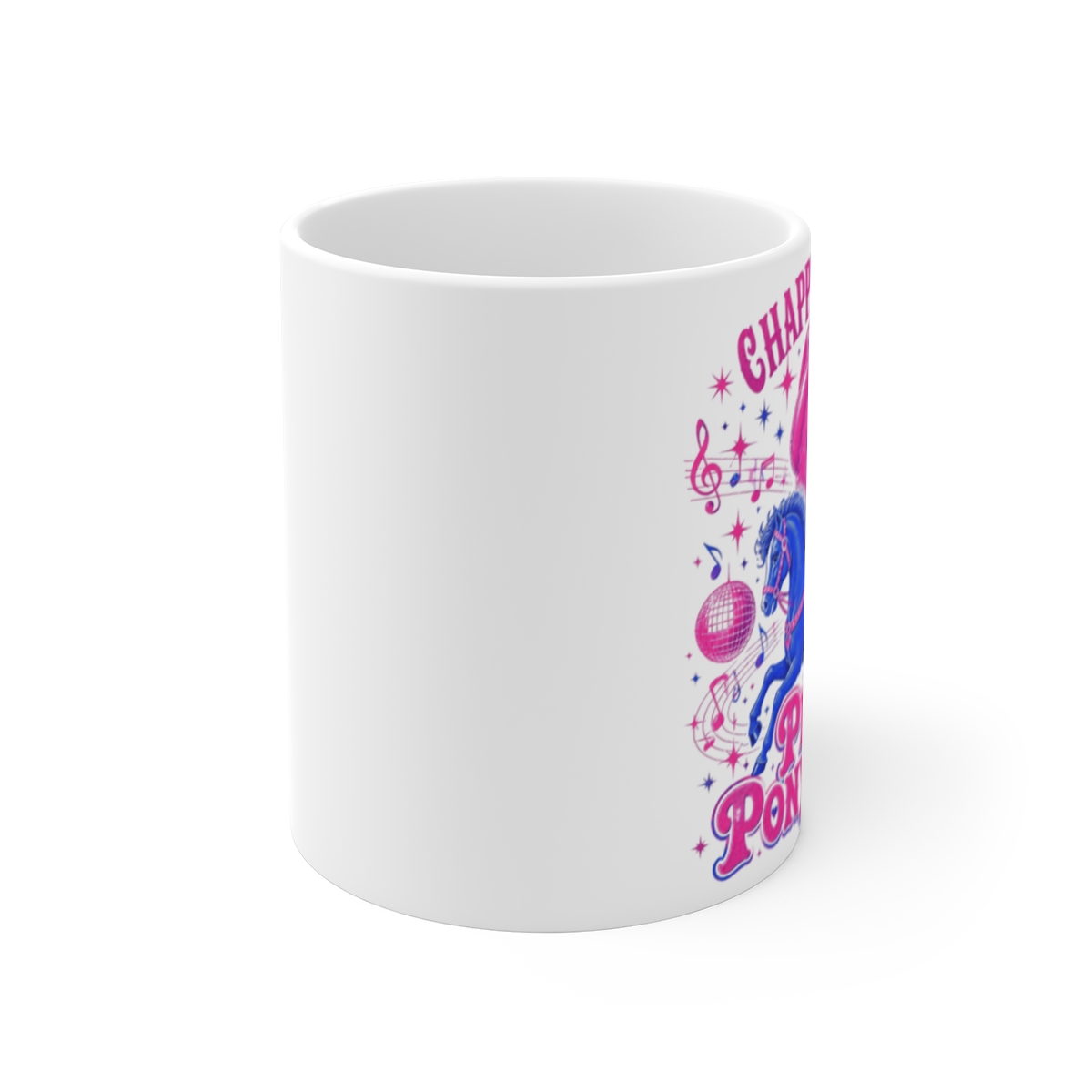 Chappell Roan "Pink Pony Club." White Mug - alternate angle 1, merchandise