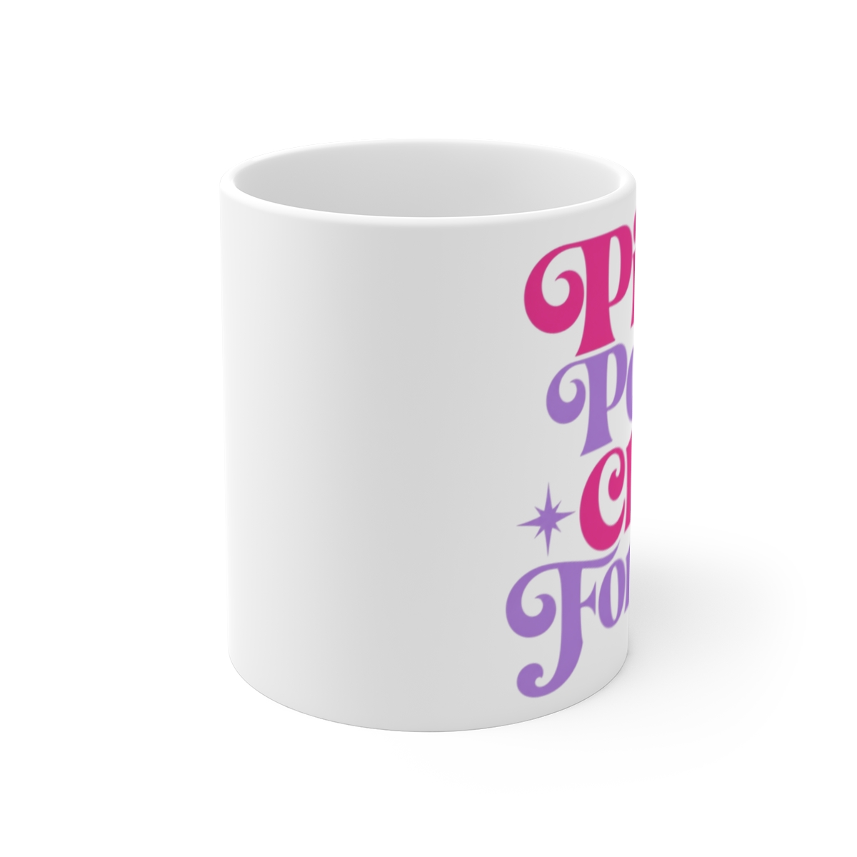 Chappell Roan "Pink Pony Club Forever" White Mug - alternate angle 1, merchandise