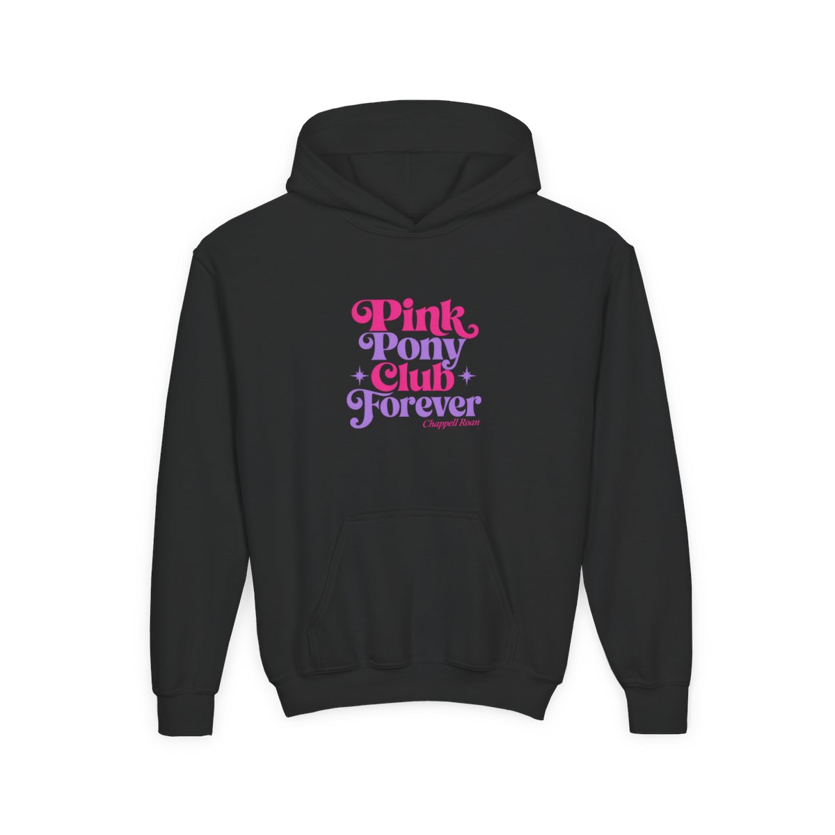Chappell Roan "Pink Pony Club Forever" Kids Hoodie - alternate angle 2, merchandise