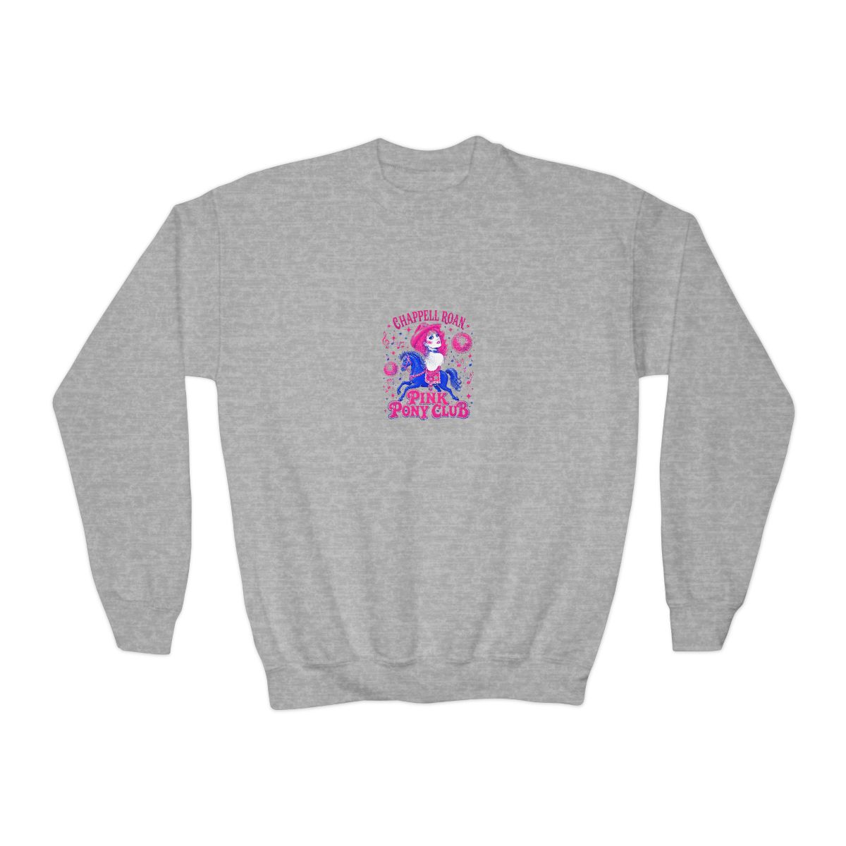 Chappell Roan "Pink Pony Club." Kids Crewneck