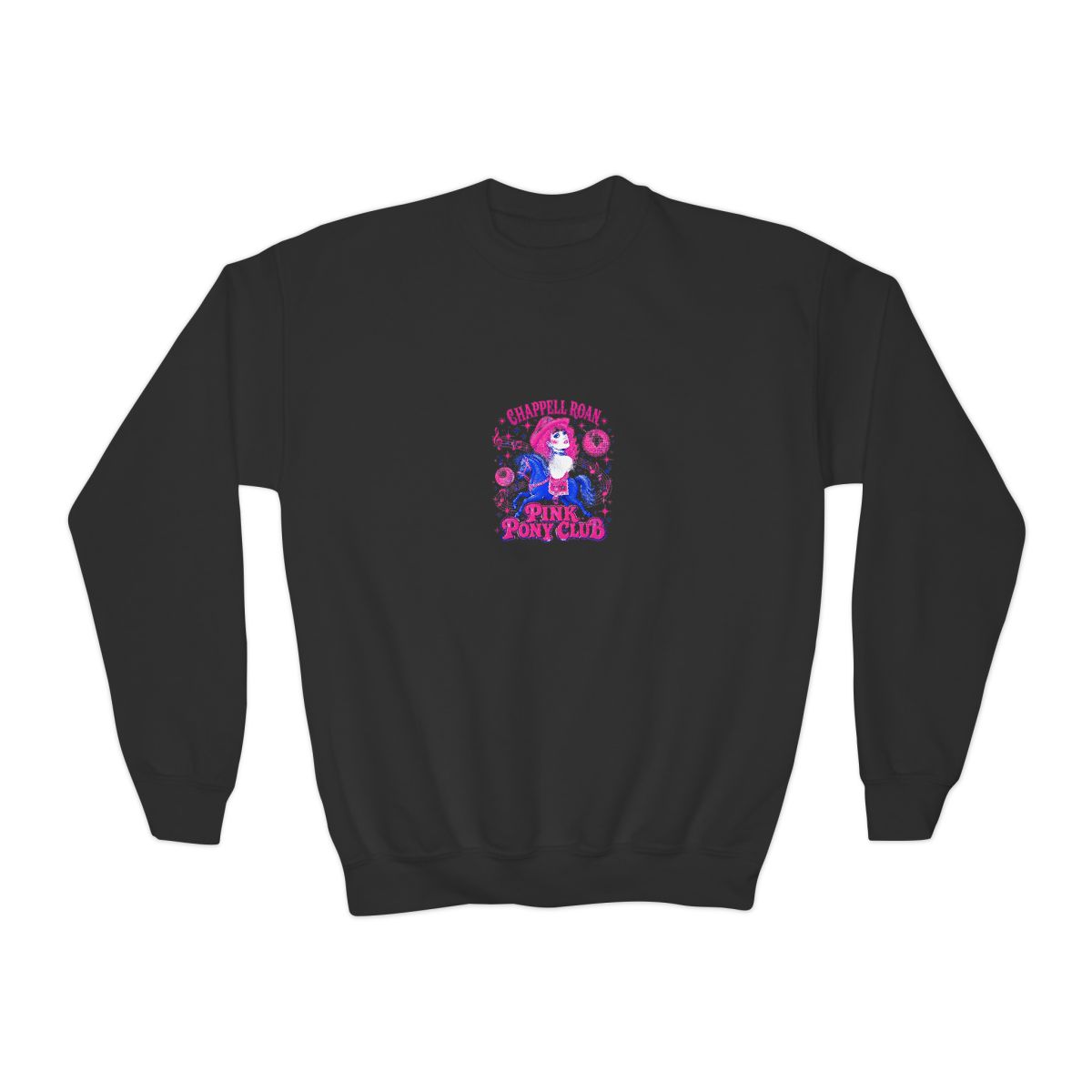 Chappell Roan "Pink Pony Club." Kids Crewneck