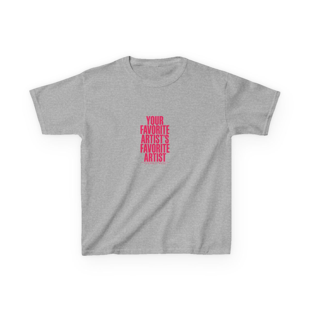 Chappell Roan "Your Favorite Artist" Unisex Kids Tee - alternate angle 3, merchandise