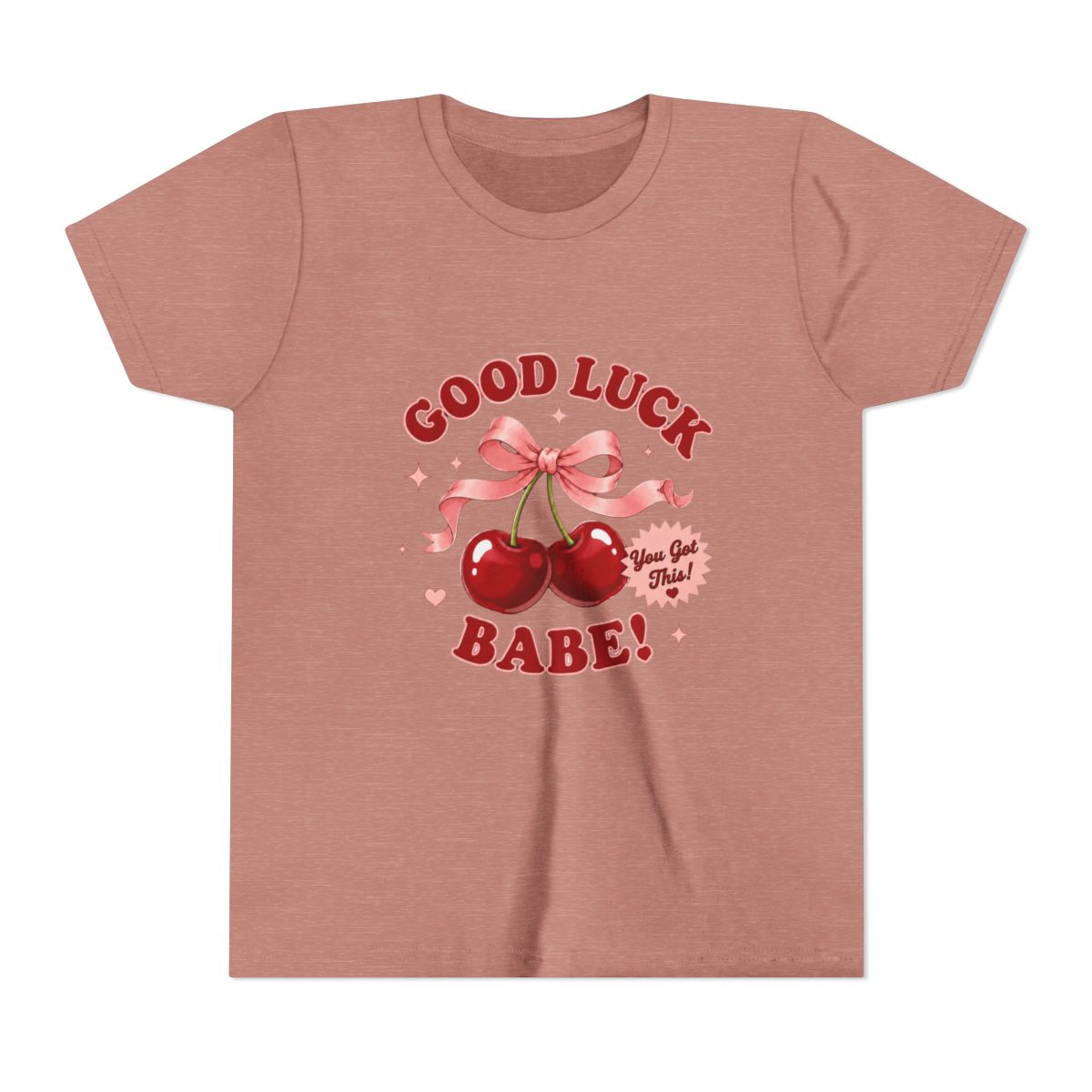 Chappell Roan Good Luck Babe Cozy Kids T Shirt - alternate angle 2, merchandise