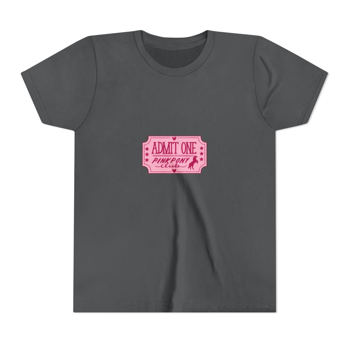 Chappell Roan Pink Pony Club Ticket Kids T Shirt - alternate angle 5, merchandise