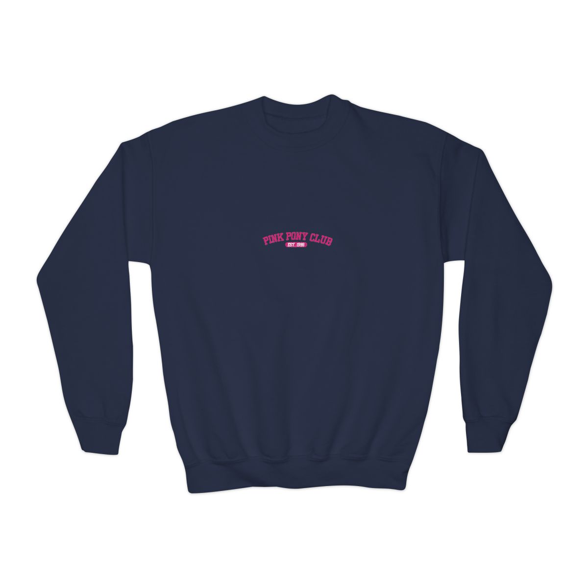 White Kids Hoodies with a pink graphic that says "PINK PONY CLUB EST. 1998" - alternate angle 2, merchandise